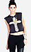 Lace Cross Crop Tee Thumb 1