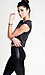 Lace Cross Crop Tee Thumb 2