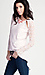 Daisy Lace Sleeve High Low Top Thumb 2