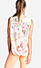 Draped Floral Print Top Thumb 3