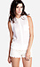 Sheer Sleeveless Button Up Top Thumb 1