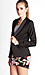 Single Button Tuxedo Blazer Thumb 2