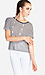 Sheer Striped Tee Thumb 1