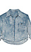 Bleached Denim Crop Top Thumb 1
