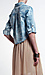 Bleached Denim Crop Top Thumb 3