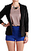 Gathered Sleeve Blazer Thumb 1