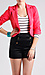 Cropped Jersey Blazer Thumb 1