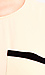 Nude Blouse with Black Contrast Thumb 4