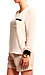 Nude Blouse with Black Contrast Thumb 2