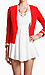 Red and White Trimmed Blazer Thumb 1