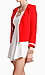 Red and White Trimmed Blazer Thumb 2
