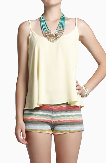 Stripe Cutout Top Slide 1