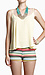 Stripe Cutout Top Thumb 1