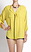 Yellow Pleated Blouse Thumb 1