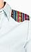 Cropped Chambray Tribal Print Top Thumb 4