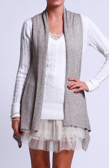 Whistles Cut out Knit Vest Slide 1