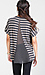 Striped Mesh Insert Tee Thumb 1