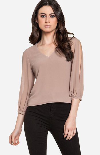 Split Sleeve Blouse Slide 1