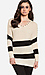 Striped Spike Shoulder Sweater Thumb 1