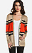 Color Block Striped Cardigan Thumb 1