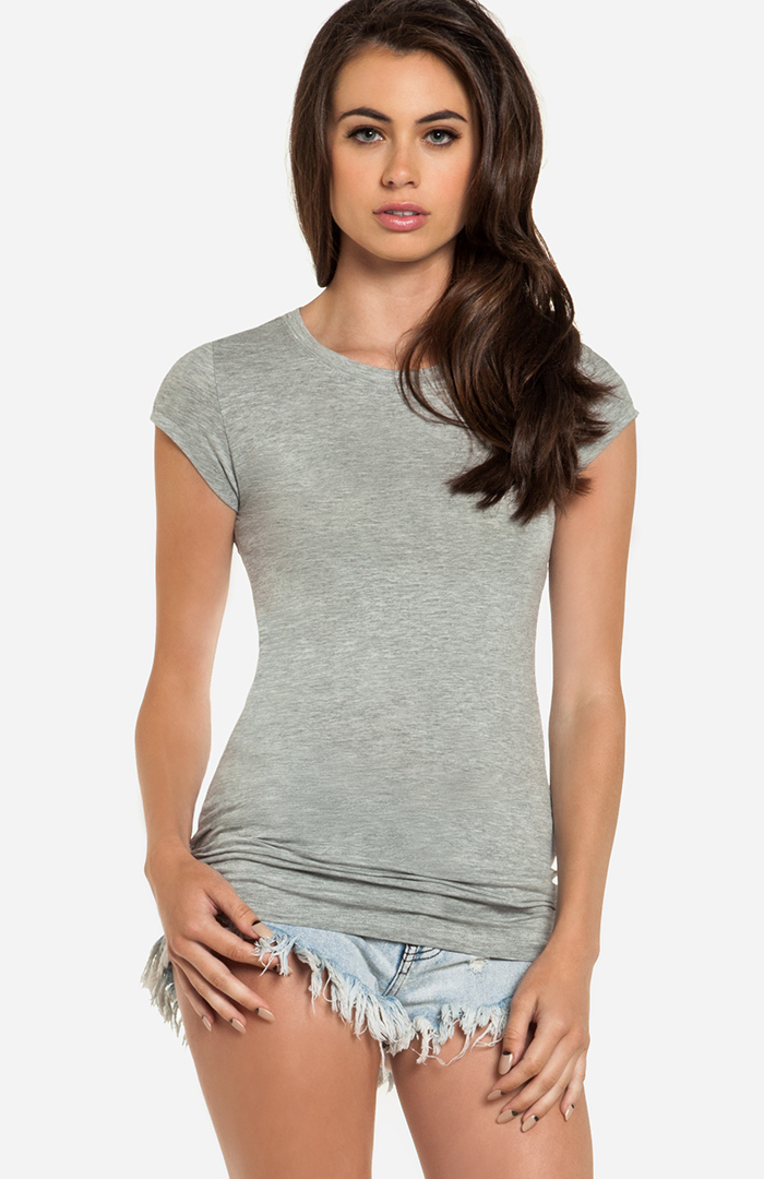 heather grey shirt back