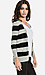 Striped V-Neck Cardigan Thumb 3