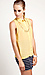 Sheer Sleeveless Button Up Top Thumb 2