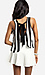 Sheer Striped Bow Back Top Thumb 3