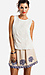 Sleeveless Embroidered Pattern Top Thumb 1