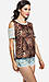 Shoulder Cutout Safari Top Thumb 2