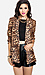 Leopard Chiffon Blazer Thumb 1