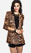 Leopard Chiffon Blazer Thumb 2