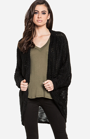 Oversized Dolman Sleeve Sweater Slide 1