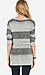 Metallic Striped High Low Sweater Thumb 2