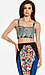 Acid Wash Bustier Crop Top Thumb 1