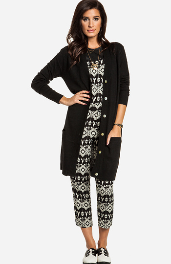 Chic Long Cardigan Slide 1