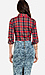 Plaid Button Up Crop Top Thumb 2
