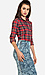 Plaid Button Up Crop Top Thumb 3