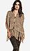 Lucca Couture Oversized Fringed Cardigan Thumb 1