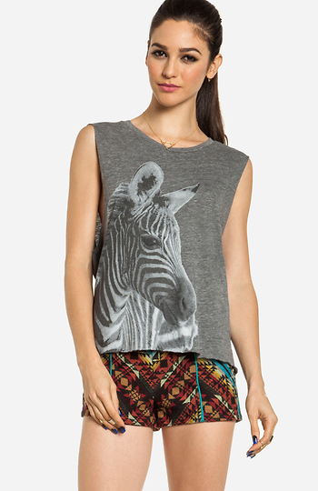 Chaser Vintage Zebra Muscle Tee Slide 1