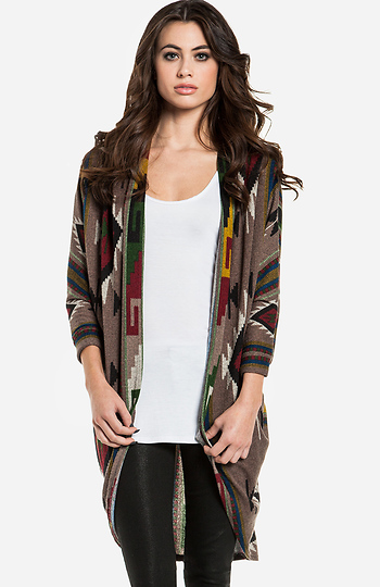 3/4 Sleeve Cocoon Cardigan Slide 1