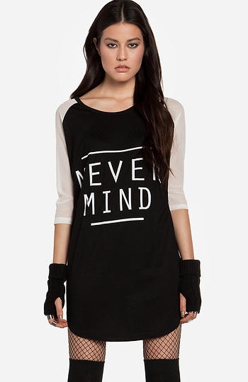 MINKPINK Never Mind Tee Tunic Slide 1