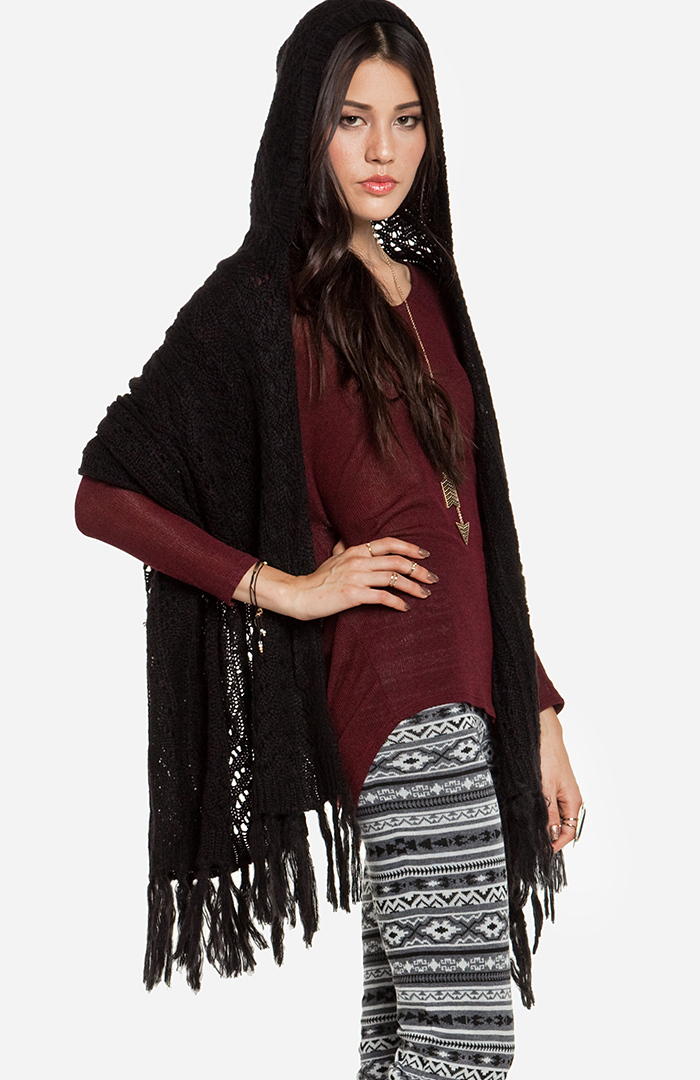 hooded shawl men