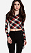 Glamorous Tartan Plaid Crop Top Thumb 1