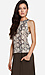 Glamorous Snake Print Top Thumb 3