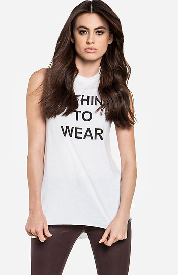BLQ BASIQ Nothing To Wear Muscle Tee Slide 1