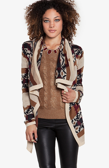 Tribal Waterfall Cardigan Slide 1