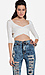 Open Back Crisscross Crop Top Thumb 3