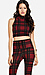 Tartan Plaid Crop Top Thumb 1