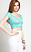 Floral Lace Crop Top Thumb 2